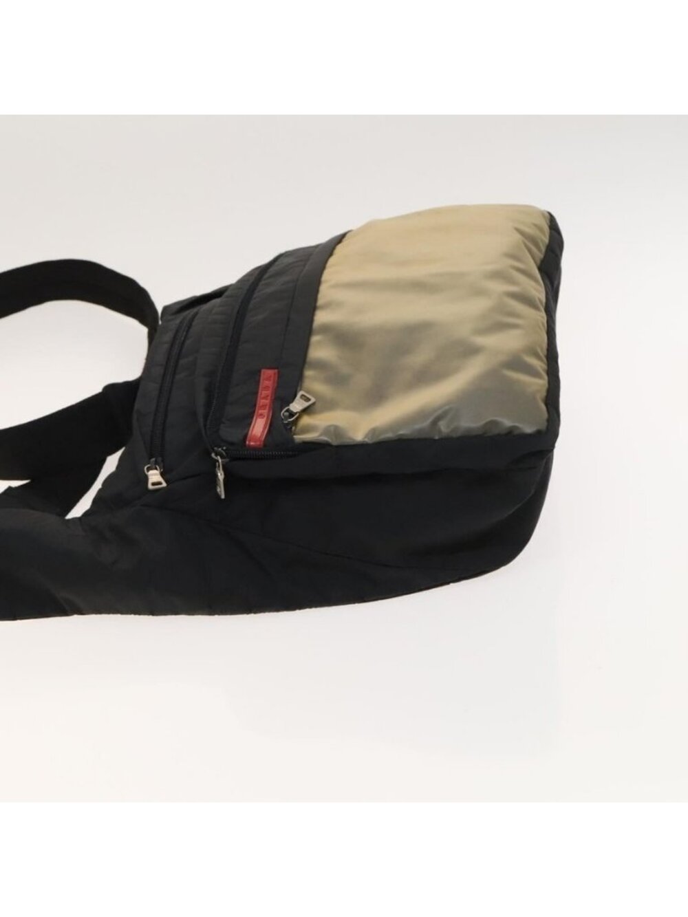 Authentic PRADA Sports Shoulder Bag Nylon Black Silver - Picture 11 of 16